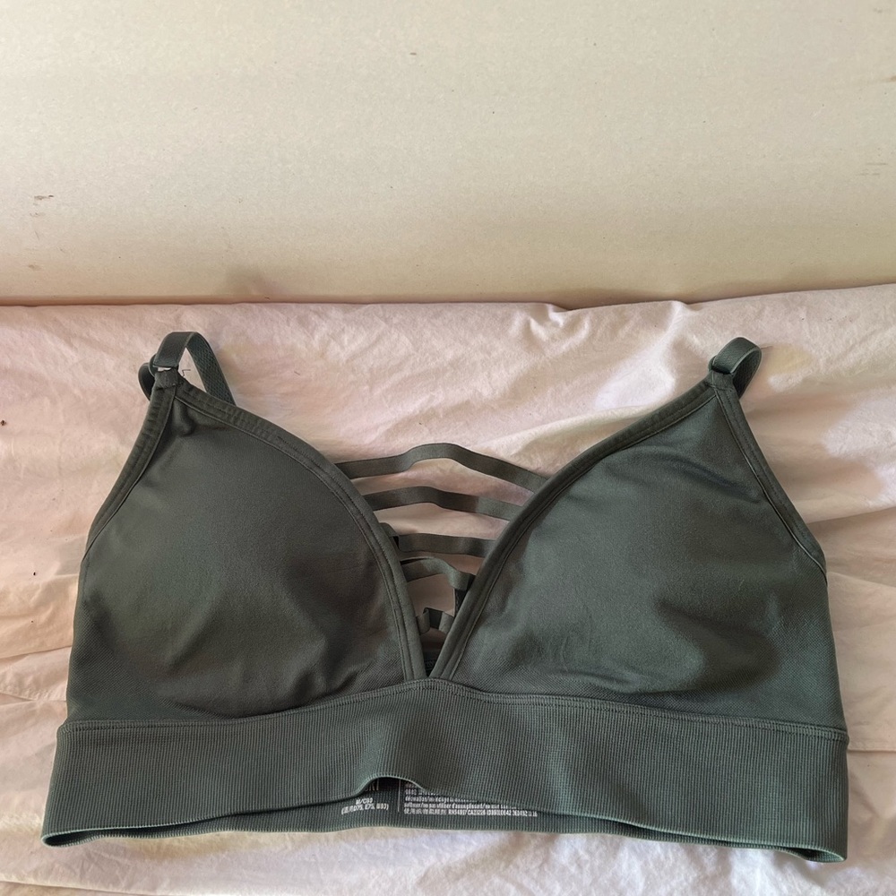 Victorias Secret Green Sage Sports Bra Medium